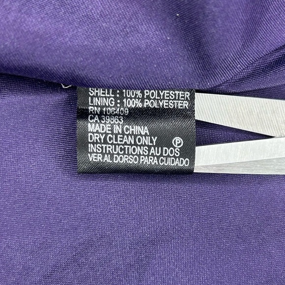 Tahari Arthur S Levine Womens Mini Dress Sleeveless Floral Chiffon Semi-Formal 8 - Picture 8 of 11